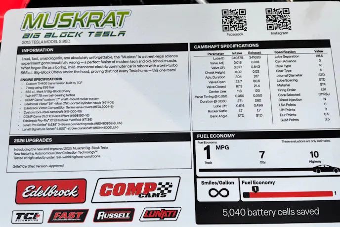 Tesla big-block swap