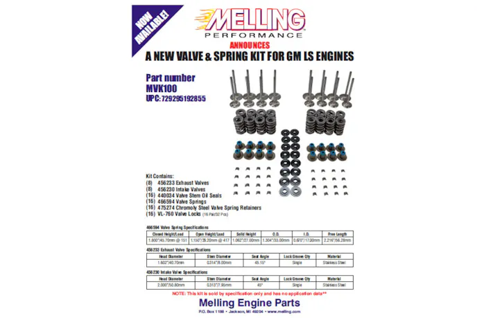 Melling LS valvetrain kit