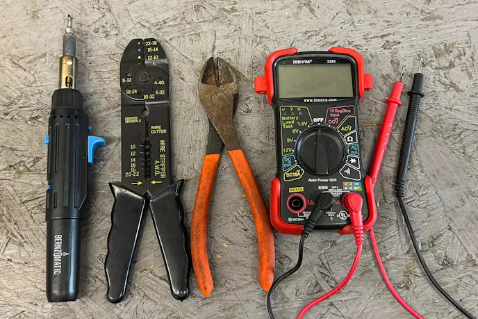 Tools used for installing an aftermarket harness