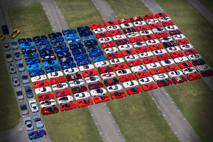 Corvettes at Carlisle
